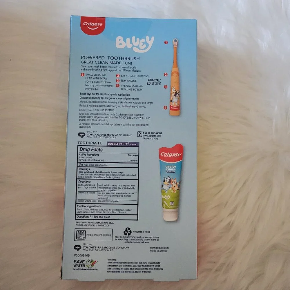 Colgate Kids Bluey Toothbrush & Toothpaste Gift Set